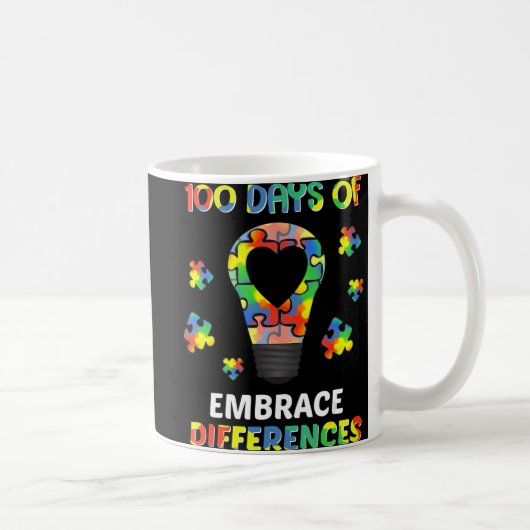 自閉症意識が違いを受け入れるSの100日 コーヒーマグカップ (右)