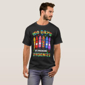 自閉症意識が違いを受け入れるSの100日 Tシャツ (正面フル)