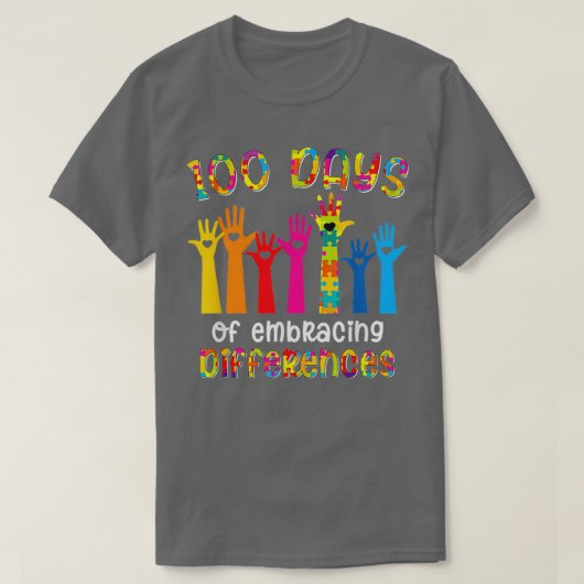 自閉症意識が違いを受け入れるScの日00 Tシャツ (デザイン正面)