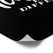 自閉症意識と支持の違いを受け入れる ポスター (角)