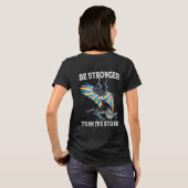 自閉症意識のイーグルは嵐より強い Tシャツ (裏面フル)
