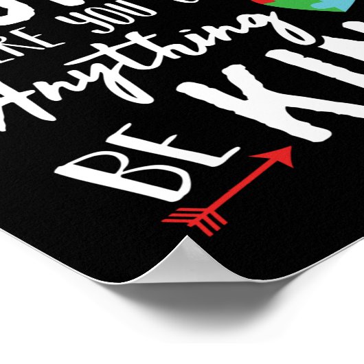 自閉症意識のシャツ – 優しい自閉症意識を実現 ポスター (角)