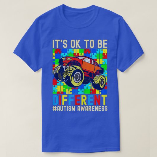 自閉症意識のモンスター違うTでいい Tシャツ (デザイン正面)