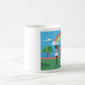 自閉症意識の子ども コーヒーマグカップ (中央)