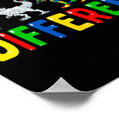 自閉症意識の恐竜キッズ男の子男の子Dになってもいい ポスター (角)