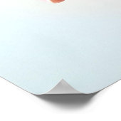 自閉症意識の手が手紙を持カラフルつ ポスター (角)