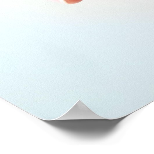 自閉症意識の手が手紙を持カラフルつ ポスター (角)