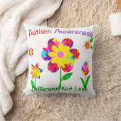 自閉症意識の花 クッション (ブランケット)