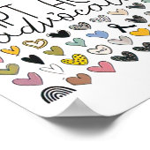 自閉症意識の適応支持者の受け入れをサポート ポスター (角)