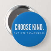 自閉症意識の選択kind blueボタン 缶バッジ (正面&裏面)