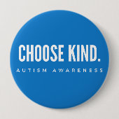 自閉症意識の選択kind blueボタン 缶バッジ (正面)