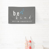 自閉症意識は親切なバナー徴候である 横断幕 (インサイチュ)