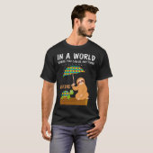 自閉症意識は親切な特別教育先生 Tシャツ (正面フル)
