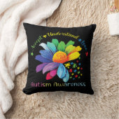 自閉症意識ひまわり受け入れ理解の愛 クッション (ブランケット)