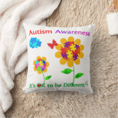 自閉症意識ひまわり クッション (ブランケット)