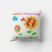 自閉症意識ひまわり クッション (裏面)