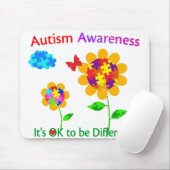 自閉症意識ひまわり マウスパッド (マウス)