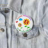 自閉症意識ひまわり 缶バッジ (インサイチュ)