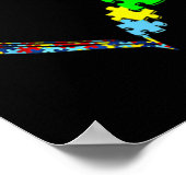 自閉症意識を受け入れ愛サポートを理解Bl ポスター (角)