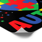 自閉症意識を広め、自閉症を支持する法律 ポスター (角)