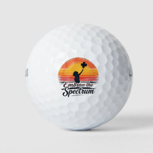 自閉症意識を抱く ゴルフボール