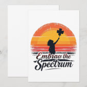 自閉症意識を抱く 案内状 (正面/裏面)