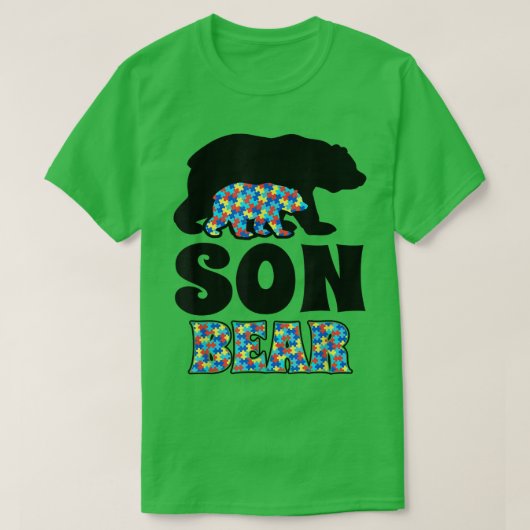 自閉症意識を持つ息子 Tシャツ (デザイン正面)