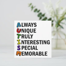 自閉症意識アクロスティックかわいい虹の単語詩