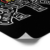 自閉症意識エレファントワード動物愛好家ギフト ポスター (角)