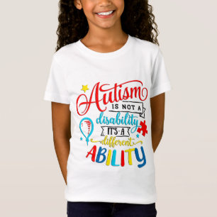 自閉症意識ガールズTシャツ Tシャツ