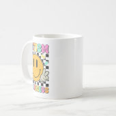 自閉症意識キッズメンズ女性スマイル顔自閉症 コーヒーマグカップ (正面左)