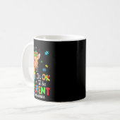 自閉症意識キリン女性キッズディになれるOk コーヒーマグカップ (正面左)