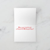 自閉症意識クリスマスホリデーカード サンキューカード (内部)