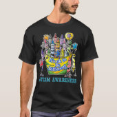 自閉症意識クレヨンOkは異なる Tシャツ (正面)