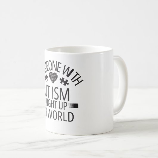 自閉症意識コーヒーマグ コーヒーマグカップ (正面右)