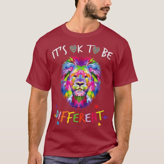 自閉症意識シャツOK 違う to be Tシャツ (正面)