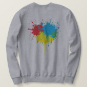 自閉症意識セーター スウェットシャツ (デザイン裏面)