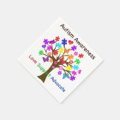 自閉症意識ツリー スタンダードカクテルナプキン (角)