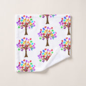 自閉症意識ツリー バスタオルセット (ウォッシュタオル)