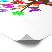 自閉症意識ツリー ポスター (角)