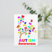 自閉症意識ツリー ポストカード (スタンド正面)