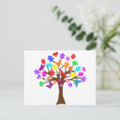 自閉症意識ツリー ポストカード (スタンド正面)