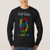 自閉症意識ネコでいいん違うだ Tシャツ (正面)