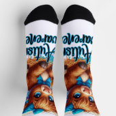 自閉症意識ハイランドカウソックス ソックス (上部)