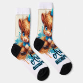 自閉症意識ハイランドカウソックス ソックス (右)