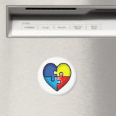 自閉症意識ハート マグネット (インサイチュ (食洗機))