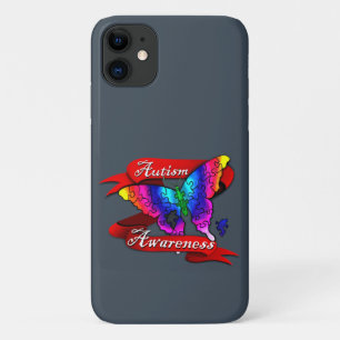 自閉症意識バタフライ iPhone 11 ケース
