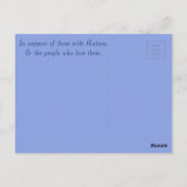 自閉症意識パズルハートはがき ポストカード (裏面)