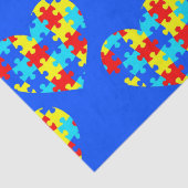 自閉症意識パズルピースハート 薄葉紙 (詳細)