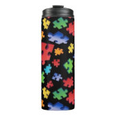 自閉症意識パズル作品 タンブラー (正面)